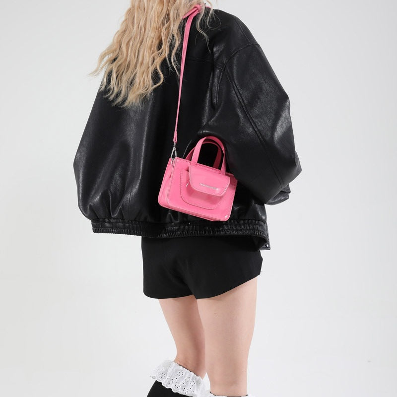 Damen elegante Mini-Handtasche mit praktischen Fächern