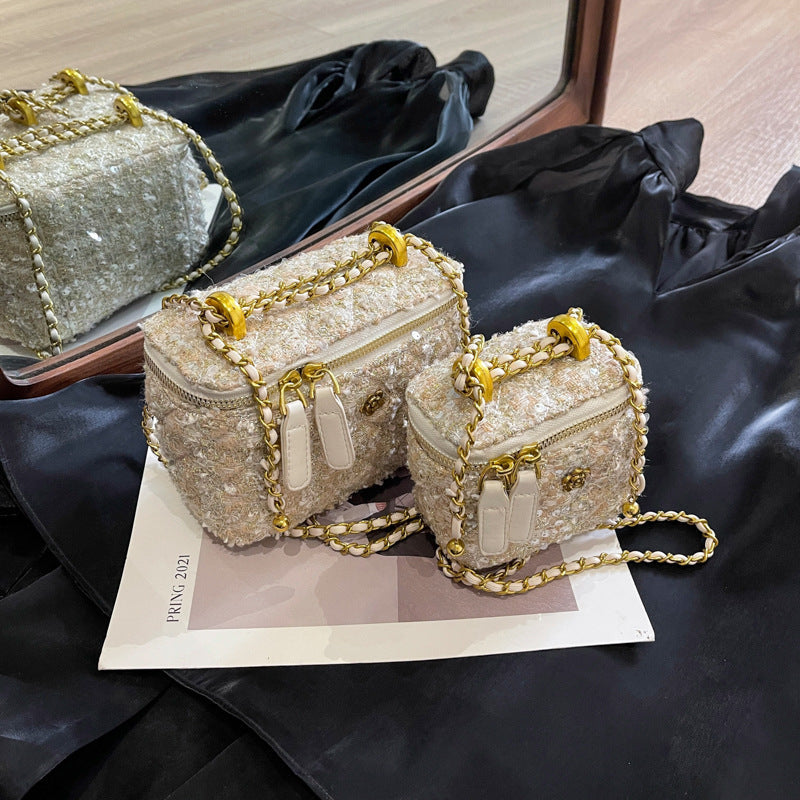 Damen Mini-Handtasche mit abnehmbarem Schulterriemen