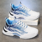 Damen Sport Sneakers mit modernem grafischem Design und rutschfester Sohle