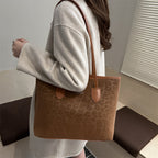 Damen elegante Tragetasche mit stylischem Leopardenmuster