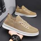 Damen Bequeme Strick-Sneaker mit Atmungsaktiver Oberfläche