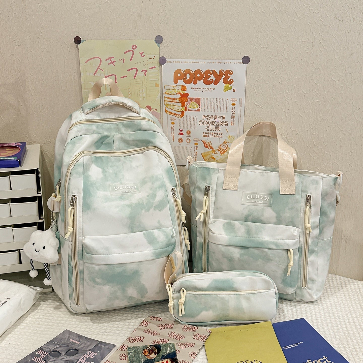 Vielseitiges multifunktionales Reise-Schulrucksack-Set