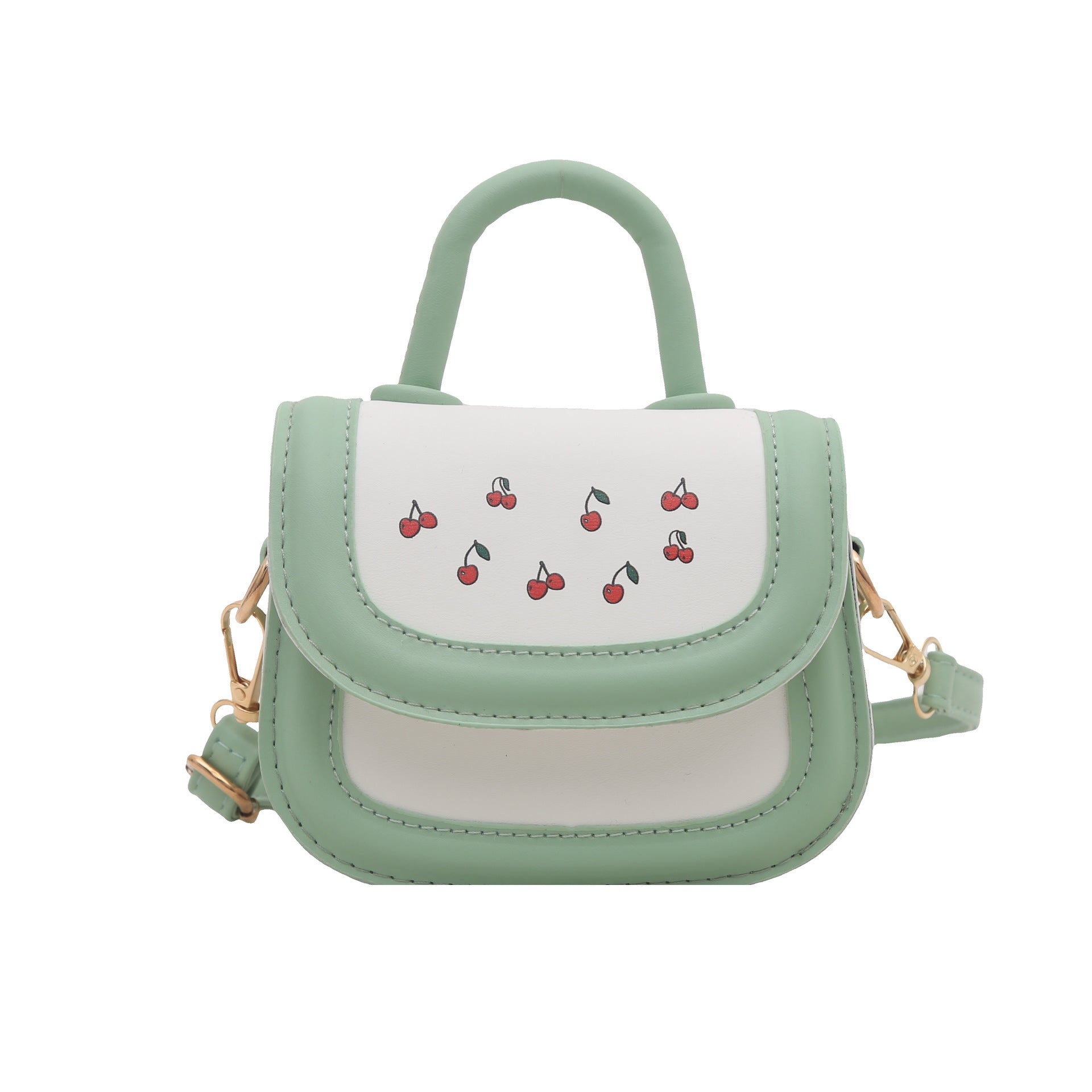 Damen stilvolle Mini-Handtasche mit fruchtigem Kirschmotiv