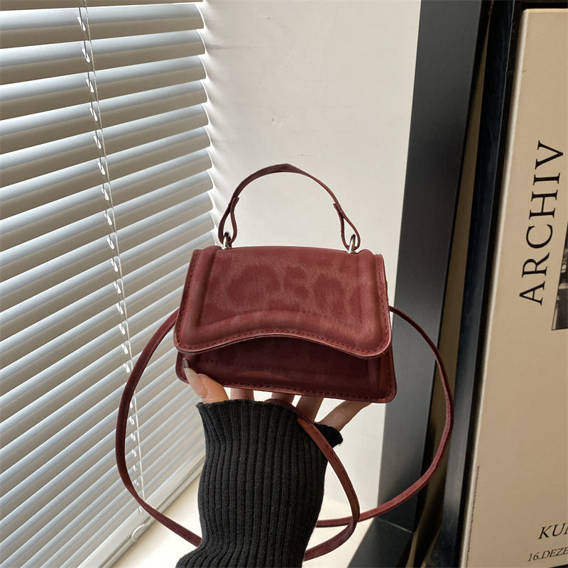 Damen Mini-Handtasche im Retro-Stil mit abnehmbarem Schulterriemen
