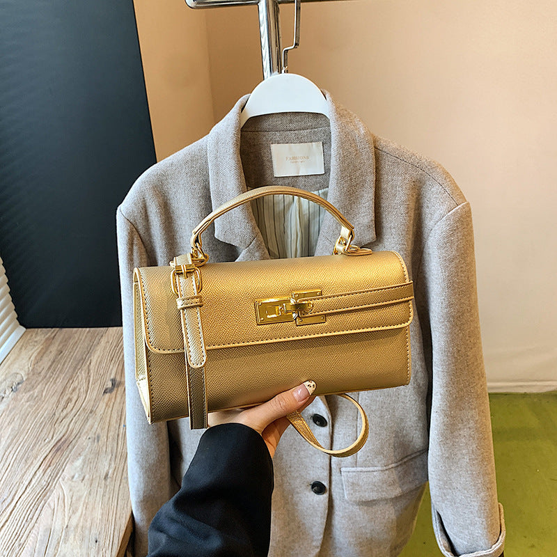Damen Designer Schultertasche mit luxuriösem Kettenverschluss