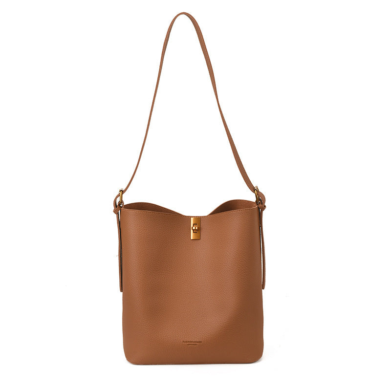 Damen elegante Tote Bag mit modernem Verschluss