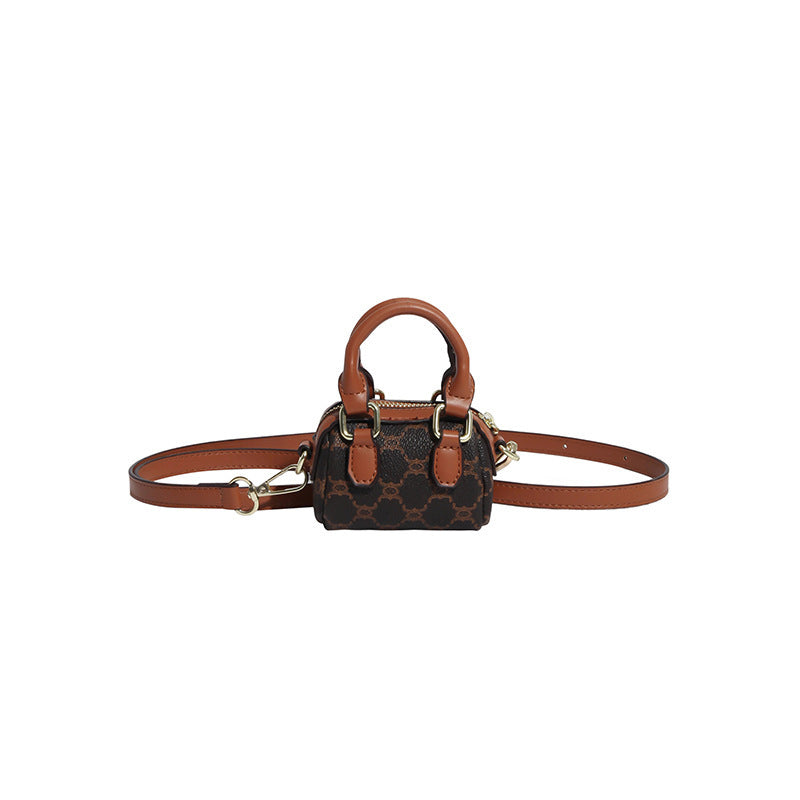 Damen Mini-Handtasche mit luxuriösen Akzenten und verstellbarem Schultergurt
