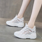 Damen Sport Sneakers mit atmungsaktivem Mesh-Obermaterial und robuster Gummisohle