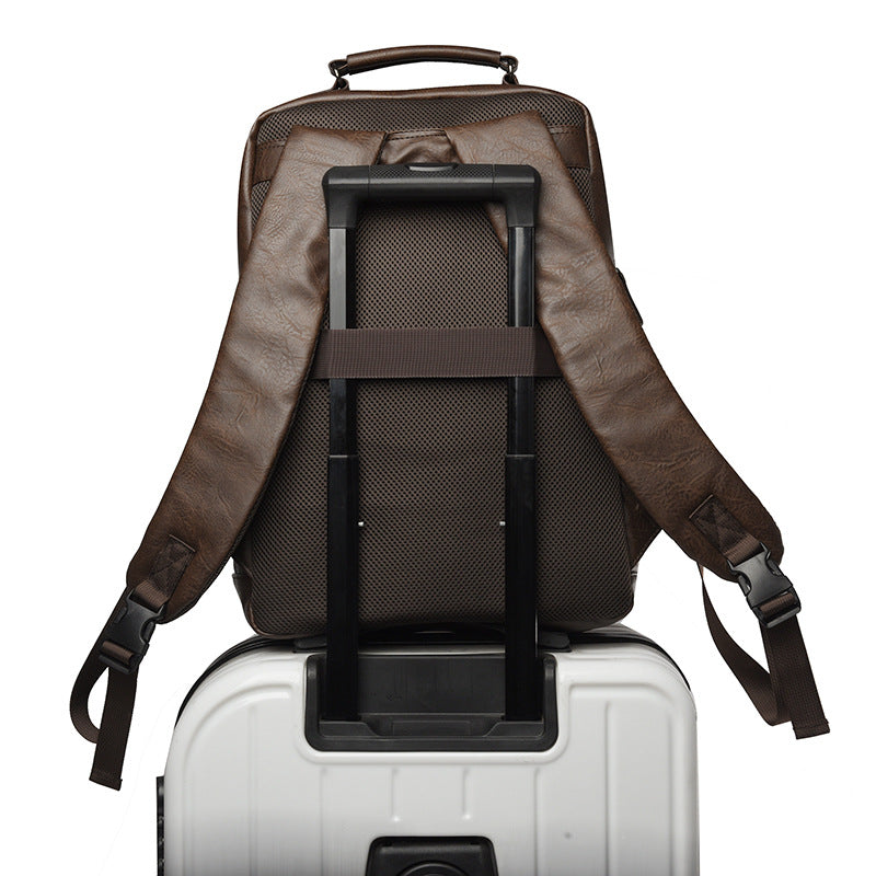 Stylischer Mehrzweck-Leder-Rucksack