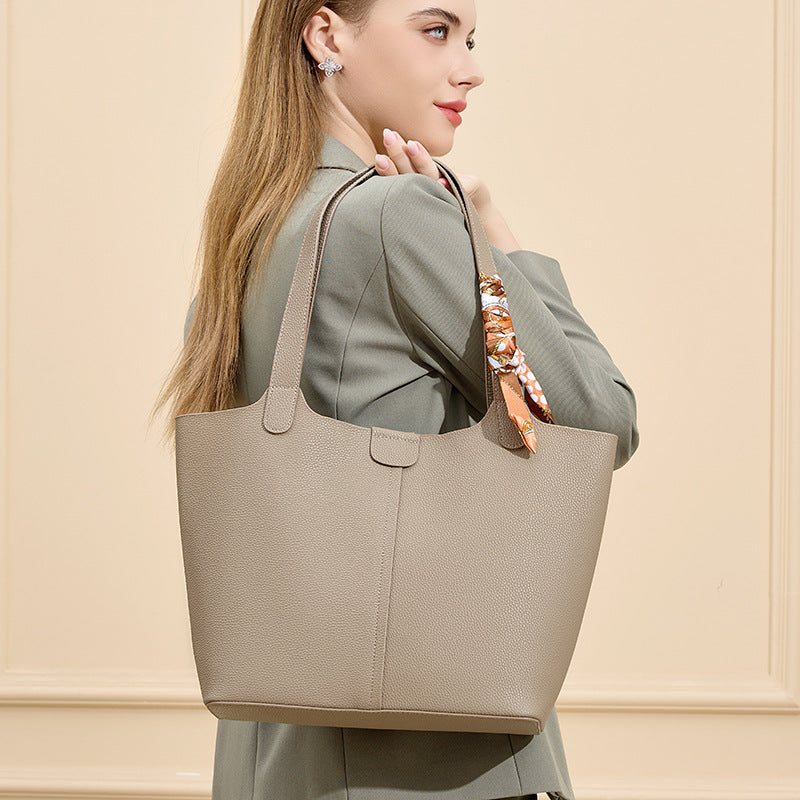 Damen modische Tragetasche mit abnehmbarer Schleifenaccessoire