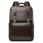 Stylischer Mehrfachfächer-Leder-Rucksack