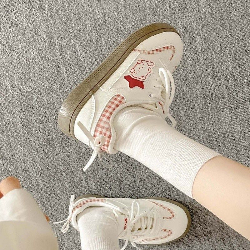 Damen trendige Sneakers mit sportlich-elegantem Design und bequemem Sohlen