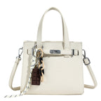 Damen elegante Minitasche mit abnehmbarem Anhänger