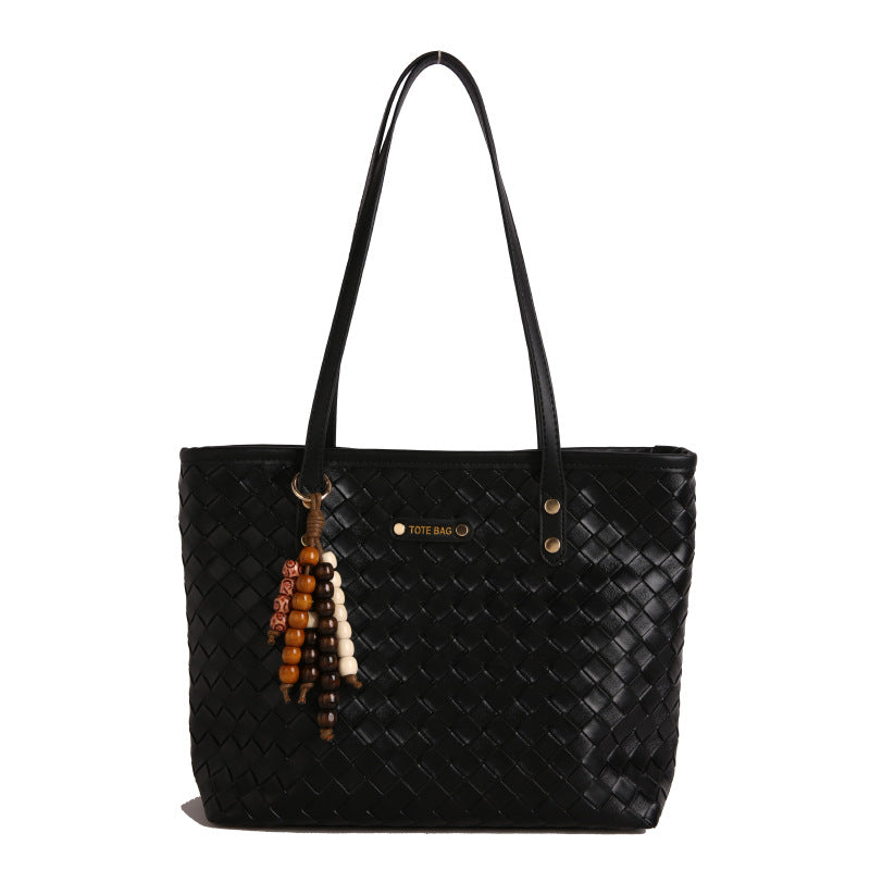 Damen elegante geflochtene Tote Bag