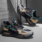 Damen Sport Sneakers mit dämpfender Sohle und modischen Akzenten