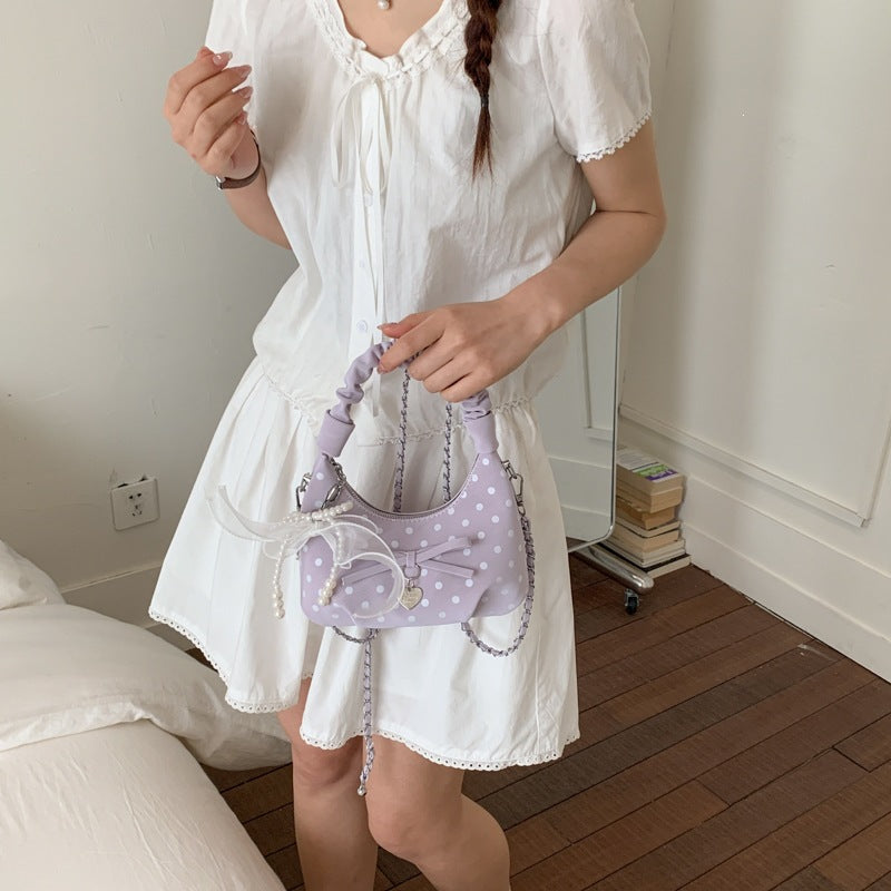 Damen Mini-Handtasche mit dekorativen Akzenten