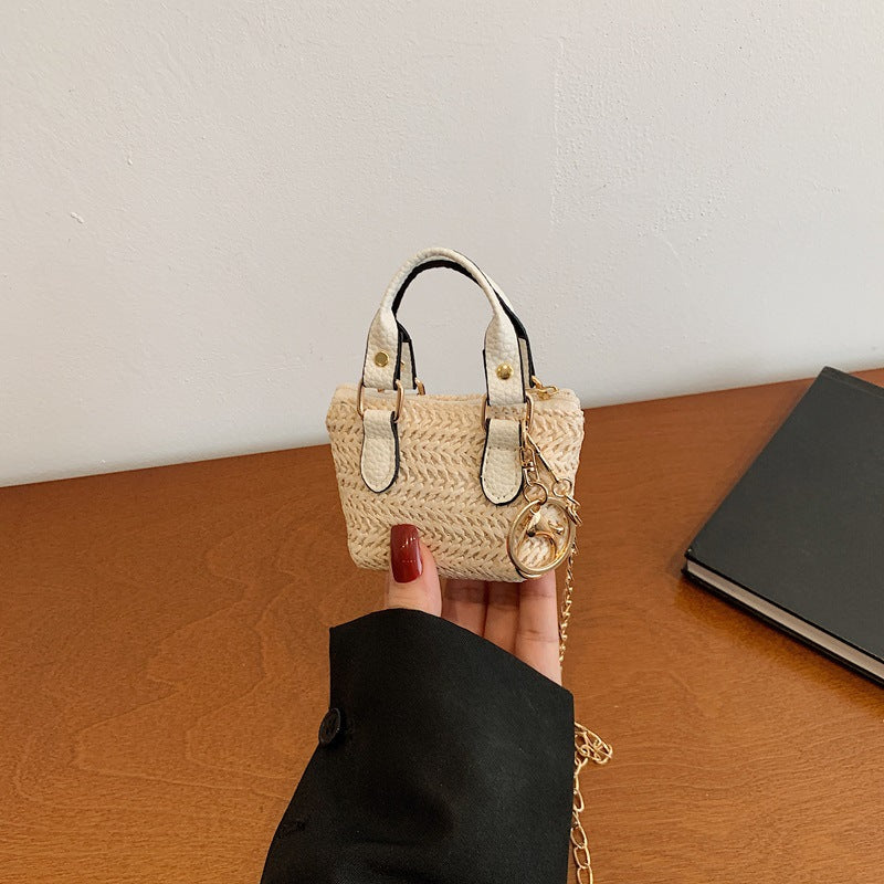 Damen Mini-Handtasche mit aufwendigem Strukturdesign