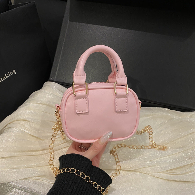 Damen Mini-Handtasche mit abnehmbarem Kettenriemen und elegantem Design
