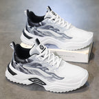 Damen Sport Sneakers mit modernem grafischem Design und rutschfester Sohle