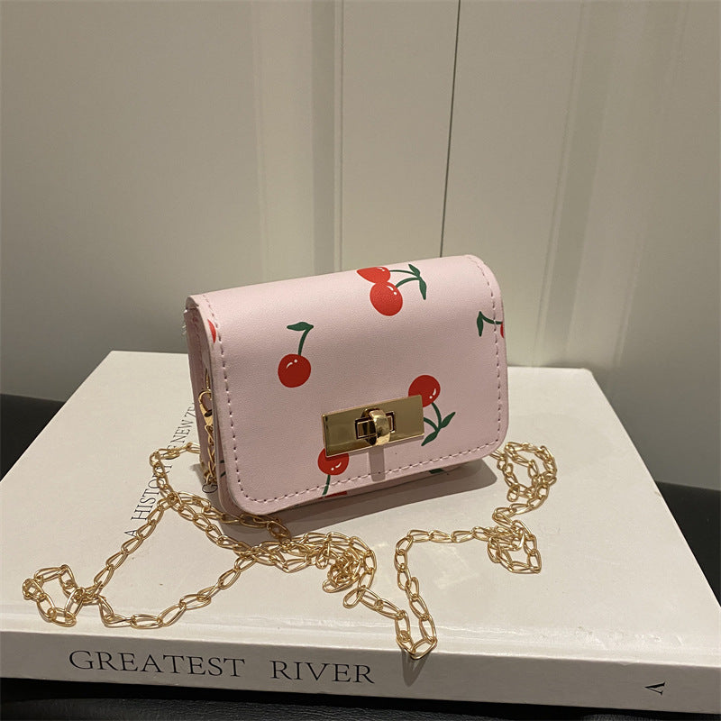 Damen Mini Clutch mit fruchtigem Kirschdesign