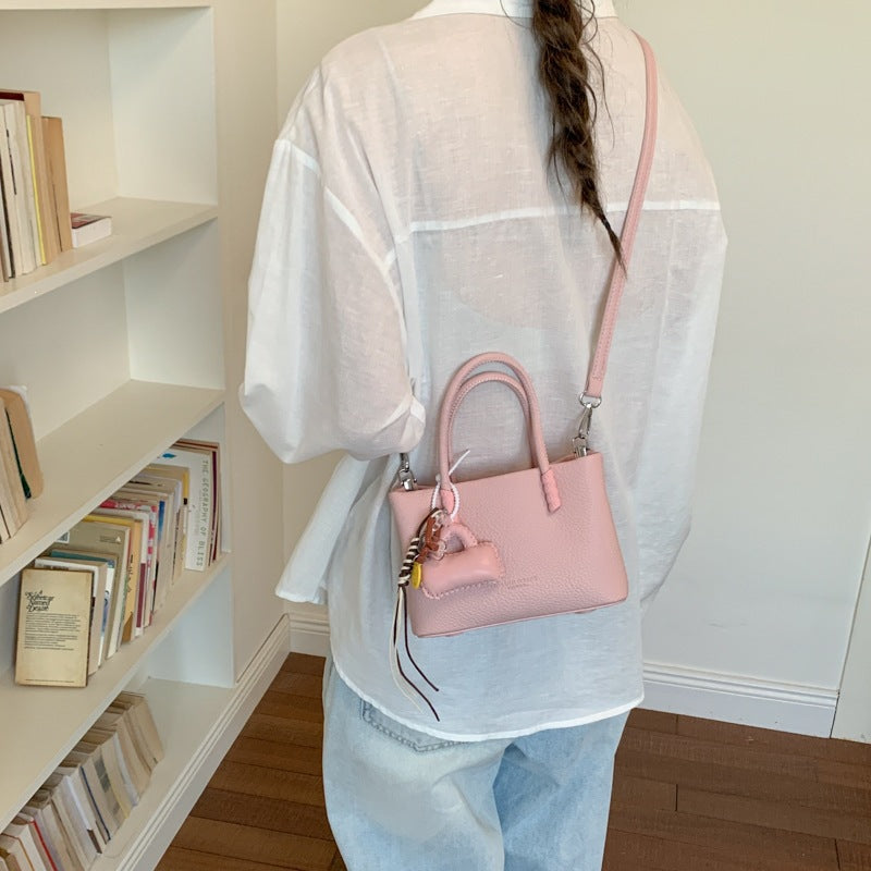 Damen Mini-Handtasche mit modischem Kordelzug