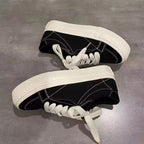 Frauen Sportliche Sneakers mit Weichem Wildleder und Strapazierfähigem Elastischem Verschluss
