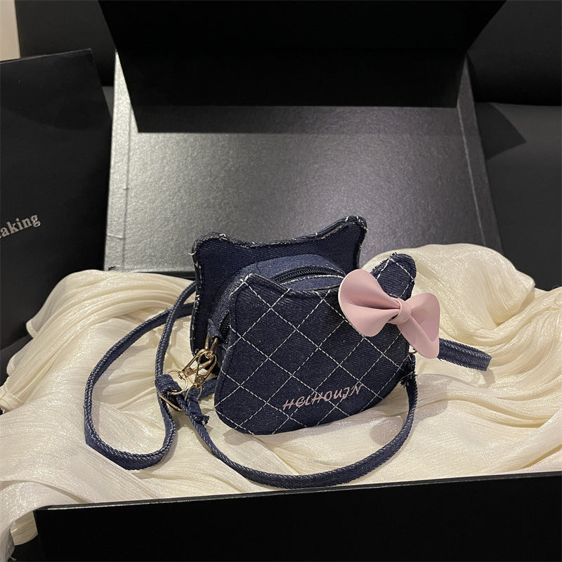 Damen Mini-Handtasche mit schickem Schleifenakzent