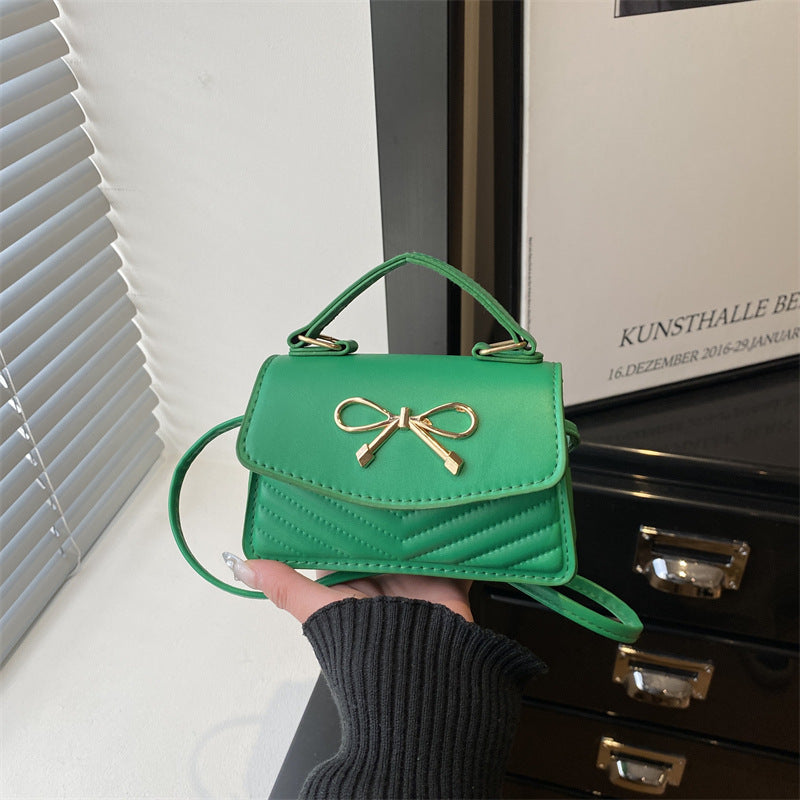 Damen Mini-Handtasche mit eleganter Schleifendekoration