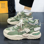 Dicke Sportschuhe für Frauen mit einem robusten Design und rutschfester Sohle