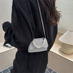 Damen Mini-Handtasche mit Perlenakzent