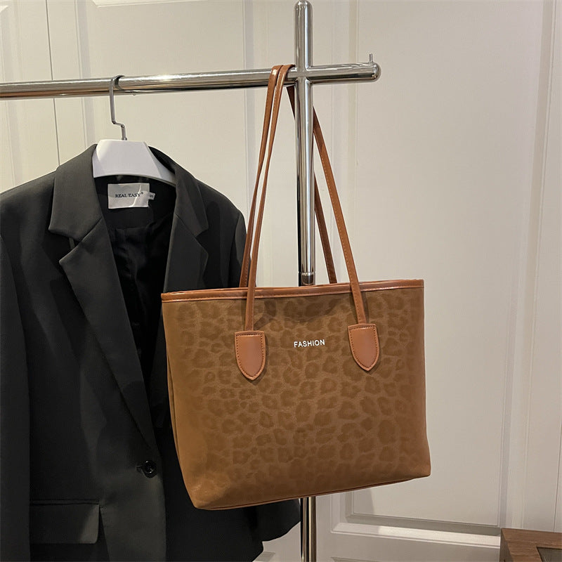 Damen elegante Handtasche mit modischem Leopardenmuster