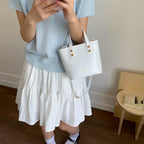 Damen Mini-Handtasche mit elegantem Tragegriff und praktischem Innenfach