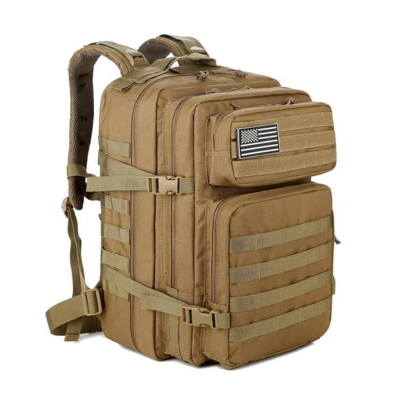 Taktischer Rucksack mit modularer Fachsystem und verstärktem Tragegriff