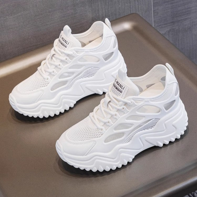 Damen Sport Sneakers mit atmungsaktivem Mesh-Obermaterial und robuster Gummisohle