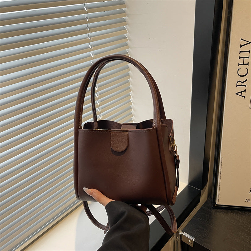 Damen elegante Mini-Handtasche mit praktischer Klappenverschluss