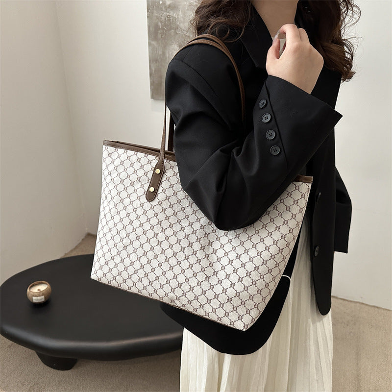 Damen elegante Tragetasche mit geometrischem Muster