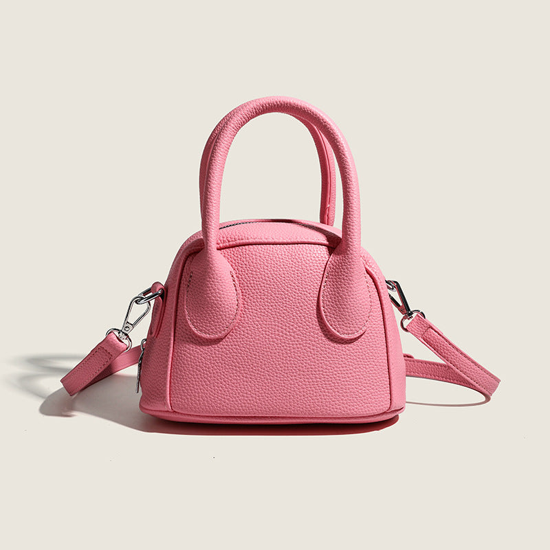 Damen Mini-Handtasche mit strukturiertem Äußeren und abnehmbarem Schulterriemen