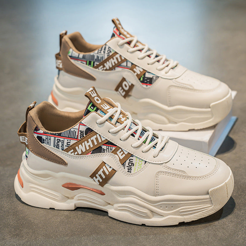 Damen Trendy Chunky Sneaker mit modischem Grafikdesign