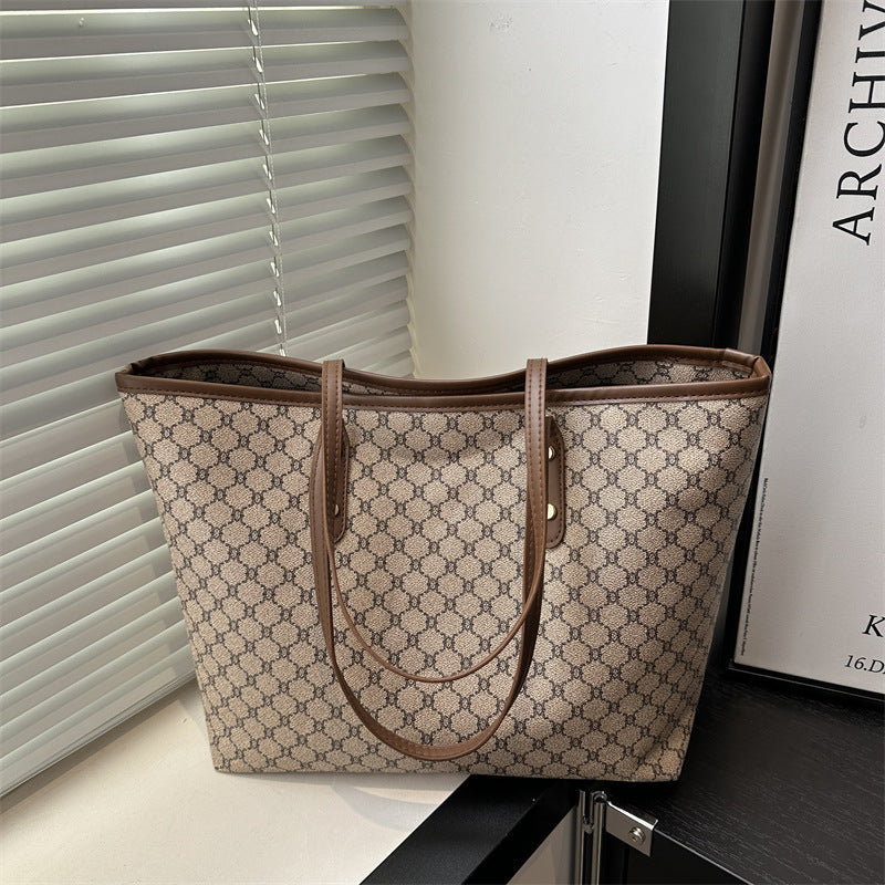 Damen elegante Tragetasche mit geometrischem Muster