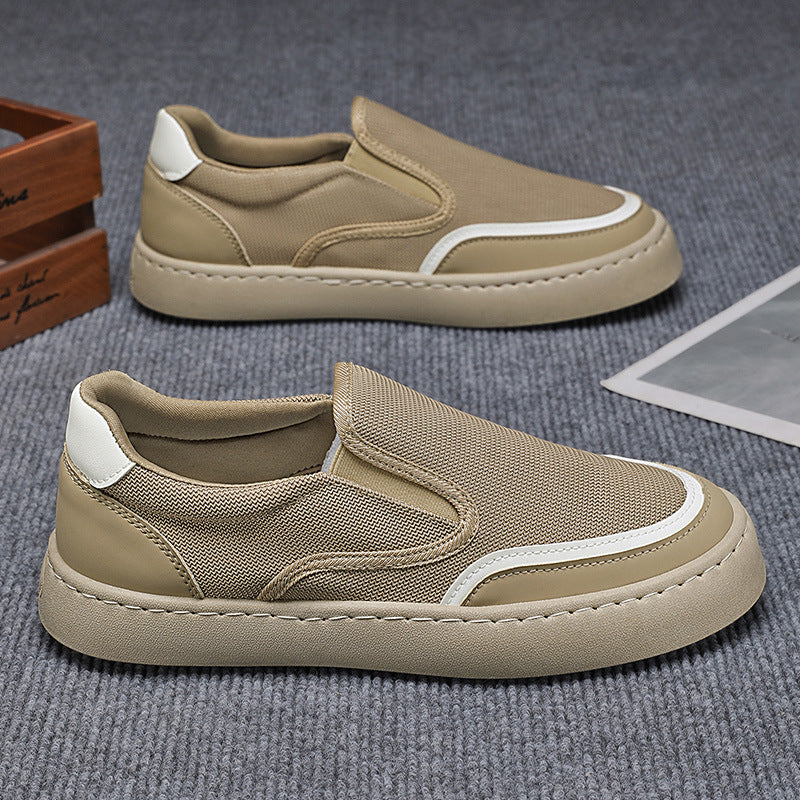 Damen Slip-On Sneakers mit atmungsaktiver Mesh-Struktur