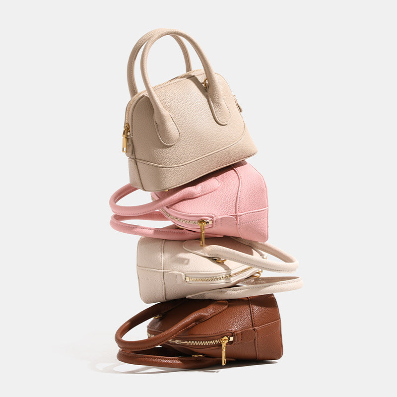 Damen Mini-Handtasche aus strukturiertem Kunstleder