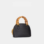 Damen modische Mini-Tasche mit Bambusgriff und elegantem Leder