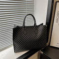 Damen elegante Tragetasche mit hochwertigem Monogramm-Design