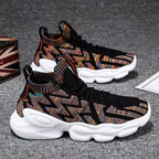 Damen Sport Crew Socken Sneakers mit atmungsaktivem Strickoberfläche und dynamischem Design