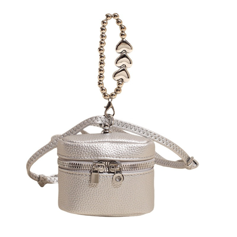 Damen Mini-Handtasche mit luxuriösem Kettenanhänger