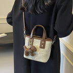 Damen Mini-Handtasche mit abnehmbarem Charm