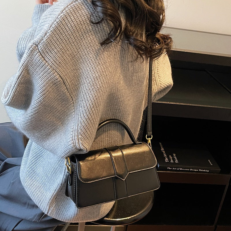 Damen Leder Handtasche mit abnehmbarem Schulterriemen
