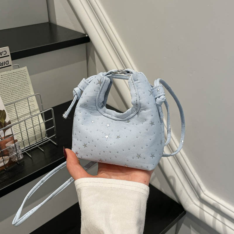 Frauen Mini Crossbody Tasche mit Sternmuster