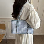 Damen elegante Handtasche aus strukturiertem Material