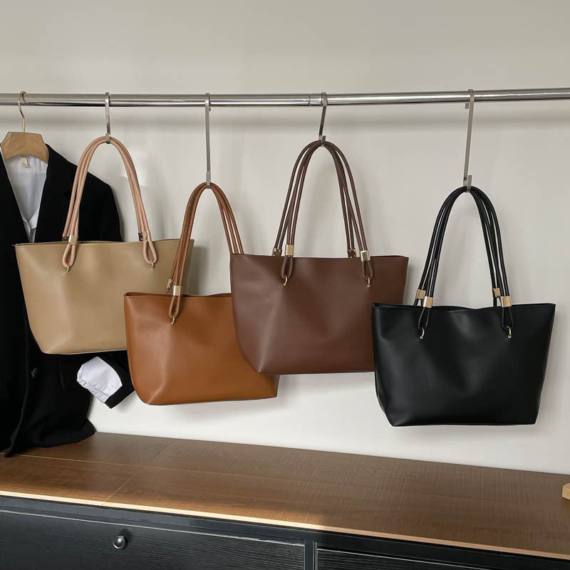 Damen elegante Handtasche mit hochwertigen Tragegriffen und praktischen Fächern